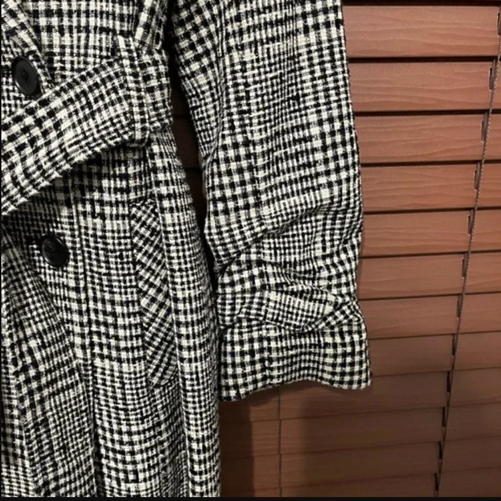 NWT Veronica Beard Augusta Double-Breasted Checked Belted Coat Dress Size 10 - Picture 10 of 14